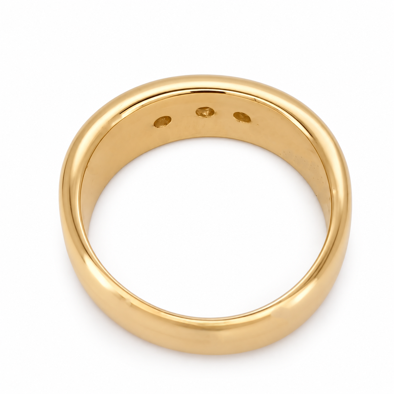 Anello - 18 carati Oro giallo - 0.18ct. tw. Diamante (Naturale) - Made in Italy - Handmade