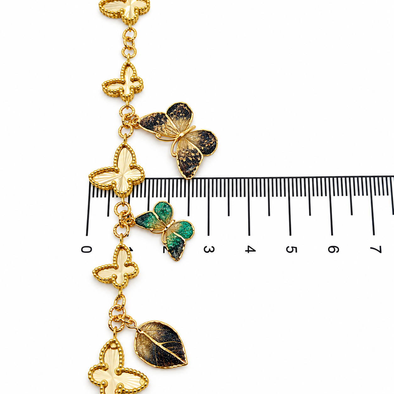 Bracciale in Oro Giallo 18 carati con superficie smaltata
