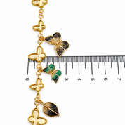 Bracciale in Oro Giallo 18 carati con superficie smaltata