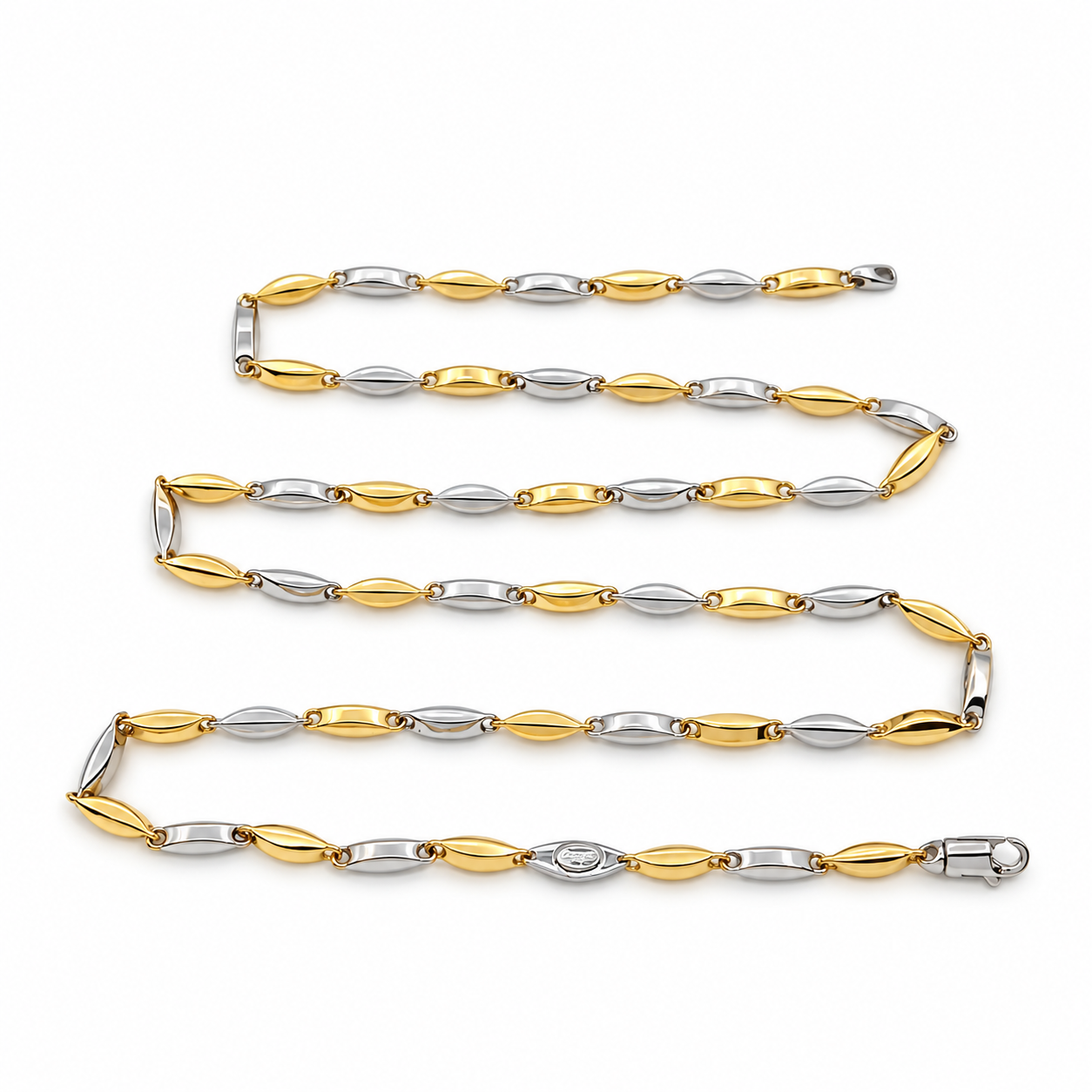 Collana - 18 carati Oro bianco, Oro giallo - Made in Italy - HandMade