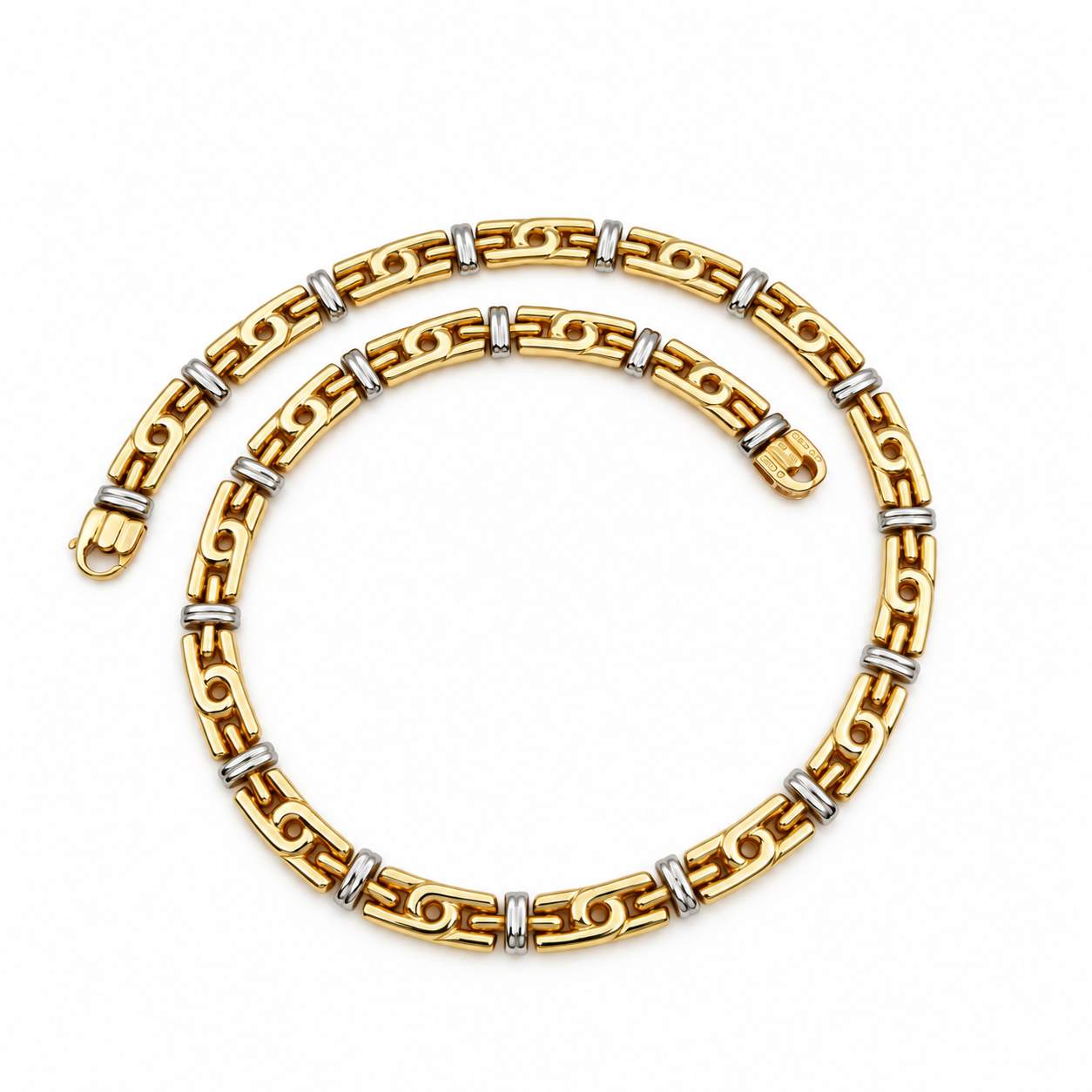 Collana - 18 carati Oro giallo, Oro bianco - Made in Italy - Handmade