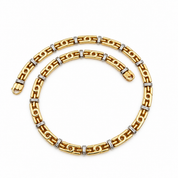 Collana - 18 carati Oro giallo, Oro bianco - Made in Italy - Handmade
