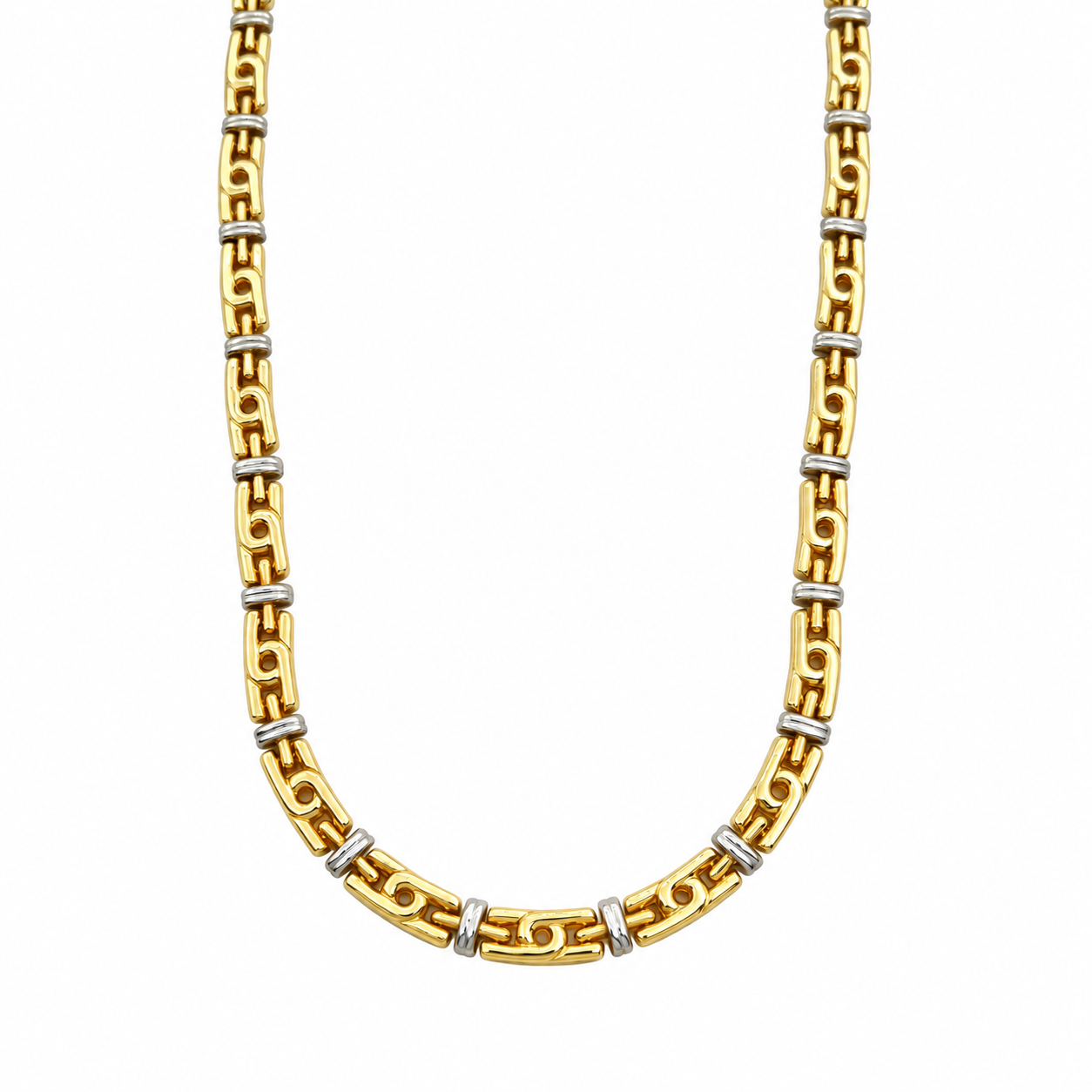 Collana - 18 carati Oro giallo, Oro bianco - Made in Italy - Handmade