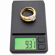 Anello - 18 carati Oro bianco, Oro giallo - 0.27ct. tw. Diamante (Naturale) - Made in Italy - Handmade