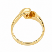 Anello - 18 carati Oro giallo - 0.33ct. tw. Diamante (Naturale) - Made in Italy - Handmade