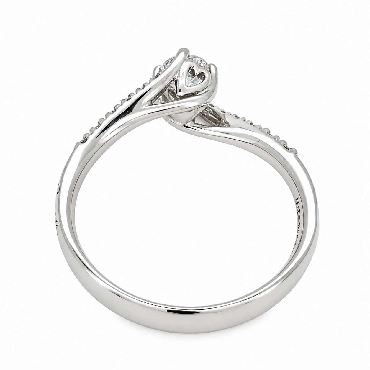Anello - 18 carati Oro bianco - 0.29ct. tw. Diamante (Naturale) - Made in Italy - Handmade