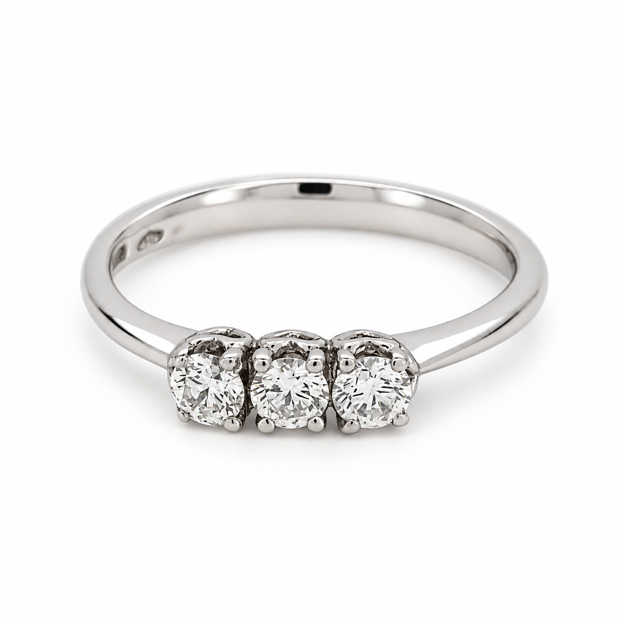 Anello - 18 carati Oro bianco - 0.30ct. tw. Diamante (Naturale) - Made in Italy - Handmade