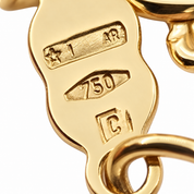 Collana - 18 carati Oro giallo, Oro bianco - 0.50ct. tw. Zaffiro - Diamante - Made in Italy - HandMade