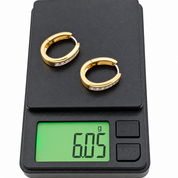 Orecchini - 18 carati Oro bianco, Oro giallo - 0.21ct. tw. Diamante (Naturale) - Made in Italy - Handmade