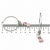 Orecchini - 18 carati Oro bianco - Made in Italy - Handmade