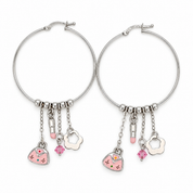 Orecchini - 18 carati Oro bianco - Made in Italy - Handmade