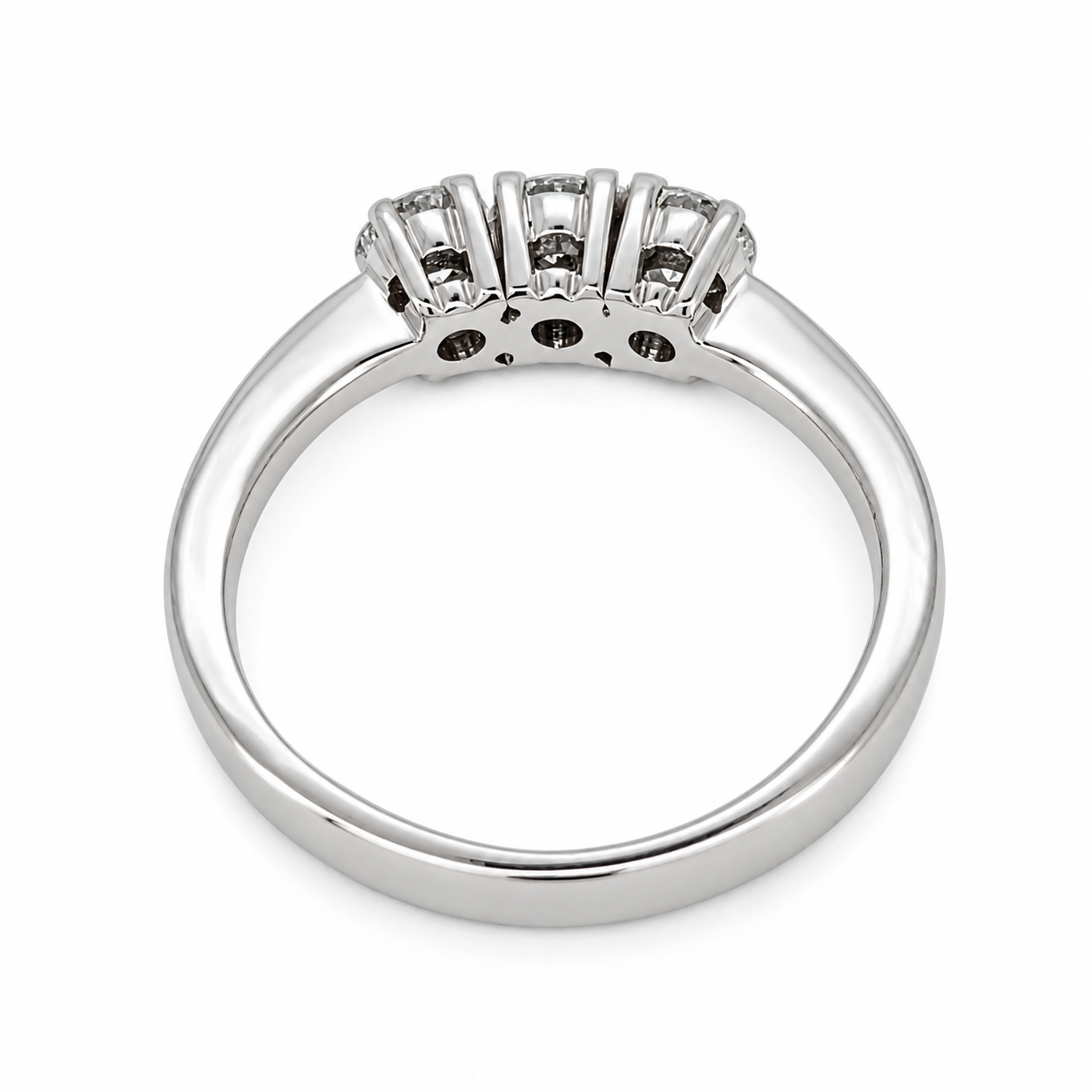 Anello - 18 carati Oro bianco - 0.54ct. tw. Diamante (Naturale) - Made in Italy - Handmade