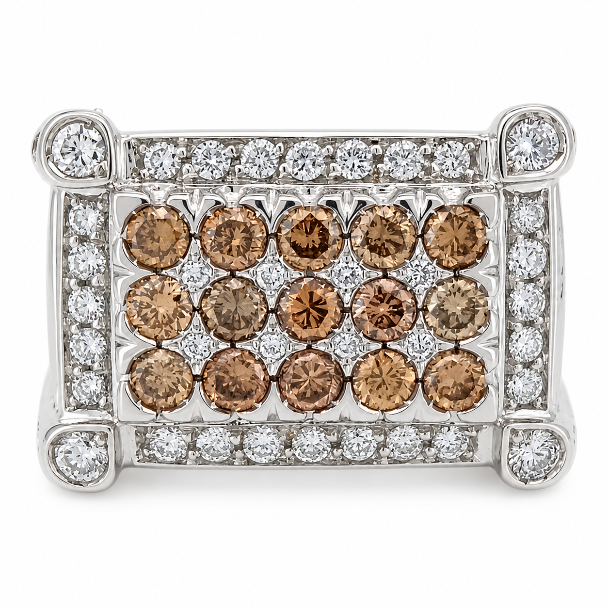 Anello - 18 carati Oro bianco - 2.62ct. tw. Diamante (Naturale) - Diamante - Made in Italy - Handmade
