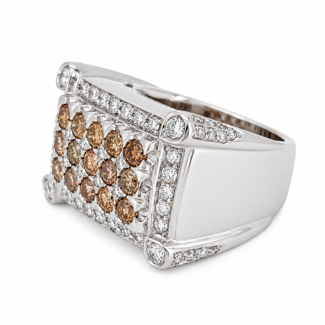 Anello - 18 carati Oro bianco - 2.62ct. tw. Diamante (Naturale) - Diamante - Made in Italy - Handmade