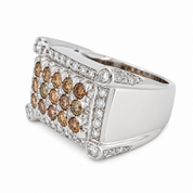 Anello - 18 carati Oro bianco - 2.62ct. tw. Diamante (Naturale) - Diamante - Made in Italy - Handmade