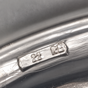 Anello - 18 carati Oro bianco - 0.09ct. tw. Diamante (Naturale) - Made in Italy