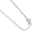 Collana con ciondolo Oro bianco Diamante (Naturale)