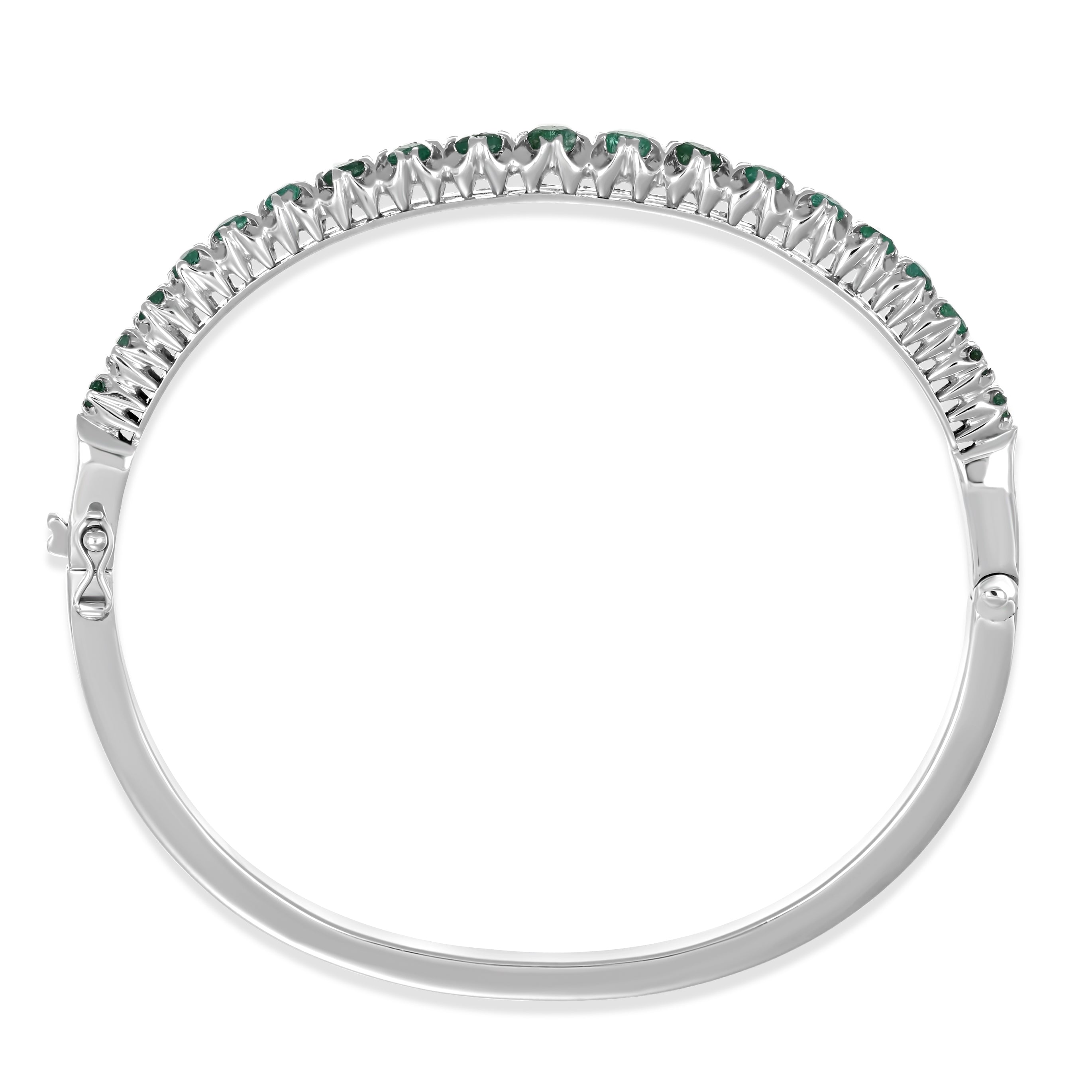 18 carati Oro bianco - Bracciale Smeraldi