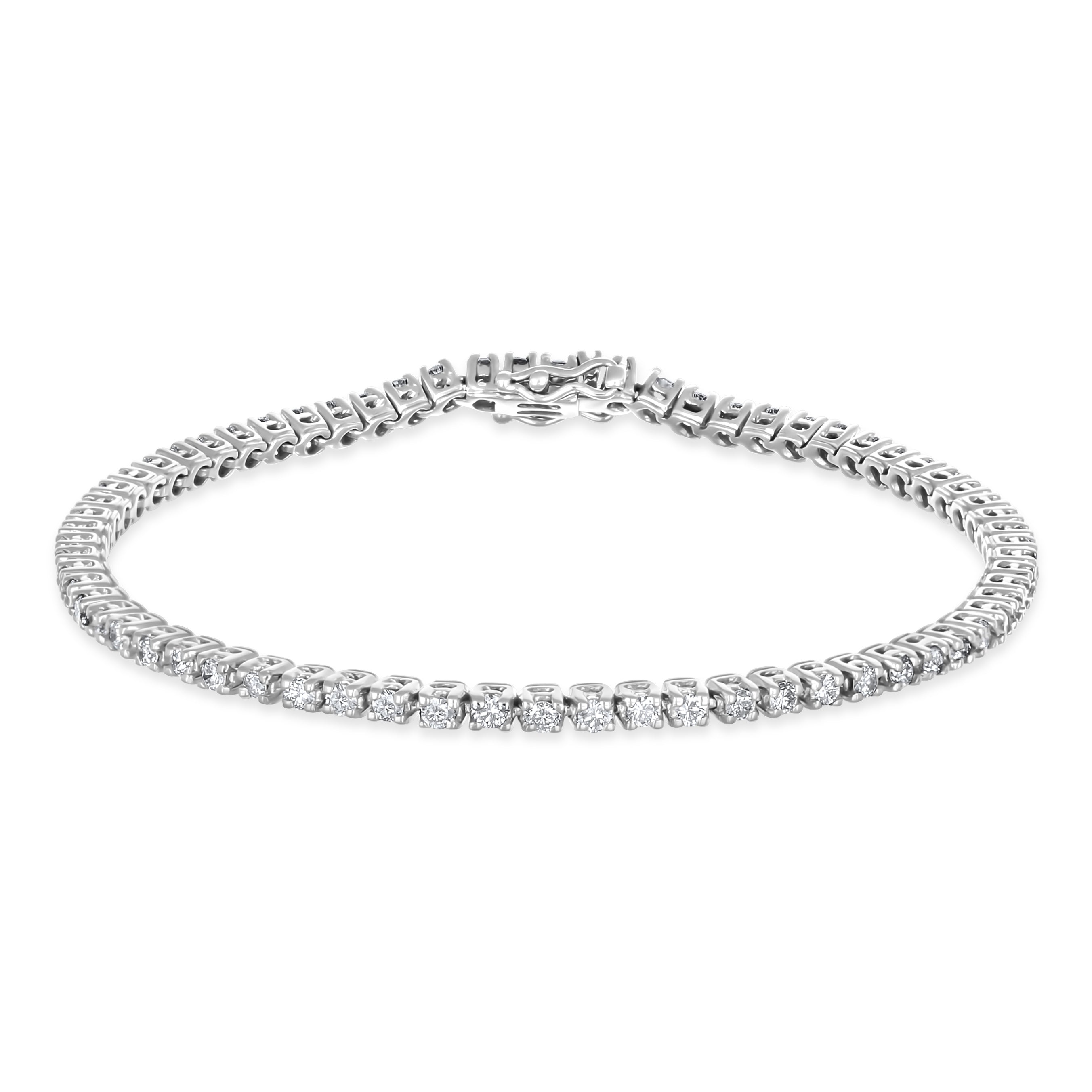 Bracciale - 18 carati Oro bianco - 2.00ct. tw. Diamante (Naturale)