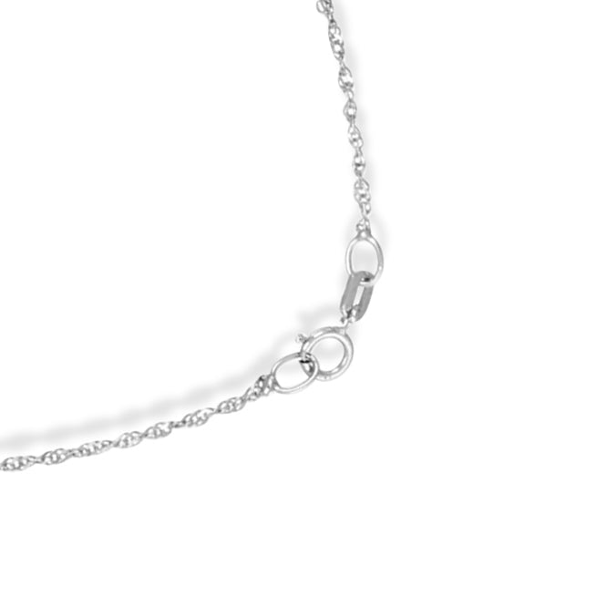 Collana con ciondolo - 18 carati Oro bianco - 2.56ct. tw. Topazio - Diamante