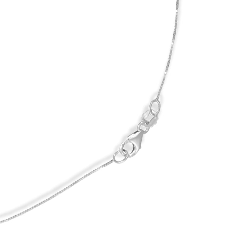 Collana con ciondolo - 18 carati Oro bianco - 0.66ct. tw. Rubino - Diamante