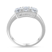 Anello - 18 carati Oro bianco - 0.99ct. tw. Diamante (Naturale)