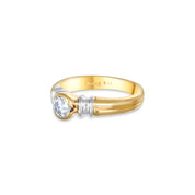 Salvini - Anello - 18 carati Oro bianco, Oro giallo - 0.47ct. tw. Diamante (Naturale)