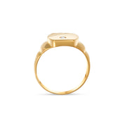 Anello - Oro giallo 18 kt. - 0,03 ct. tw. Diamante (Naturale)