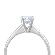 Anello - 18 carati Oro bianco - 0.50ct. tw. Diamante (Naturale)