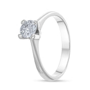 Anello - 18 carati Oro bianco - 0.50ct. tw. Diamante (Naturale)