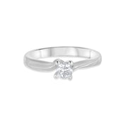 Anello - 18 carati Oro bianco - 0.35ct. tw. Diamante (Naturale)