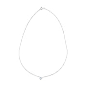 Collana con ciondolo - 18 carati Oro bianco - 0.38ct. tw. Diamante (Naturale)