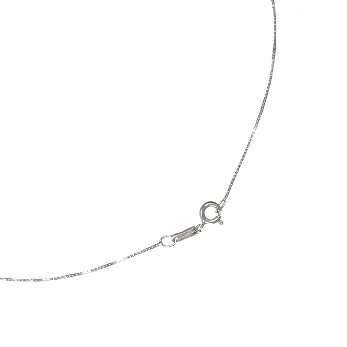 Collana con Ciondolo in Oro Bianco 18 carati con Tanzanite e zircone