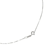 Collana con Ciondolo in Oro Bianco 18 carati con Tanzanite e zircone