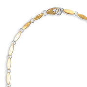 Collana con ciondolo - 18 carati Oro bianco, Oro giallo - 0,87 ct. due. Zaffiro-Perla