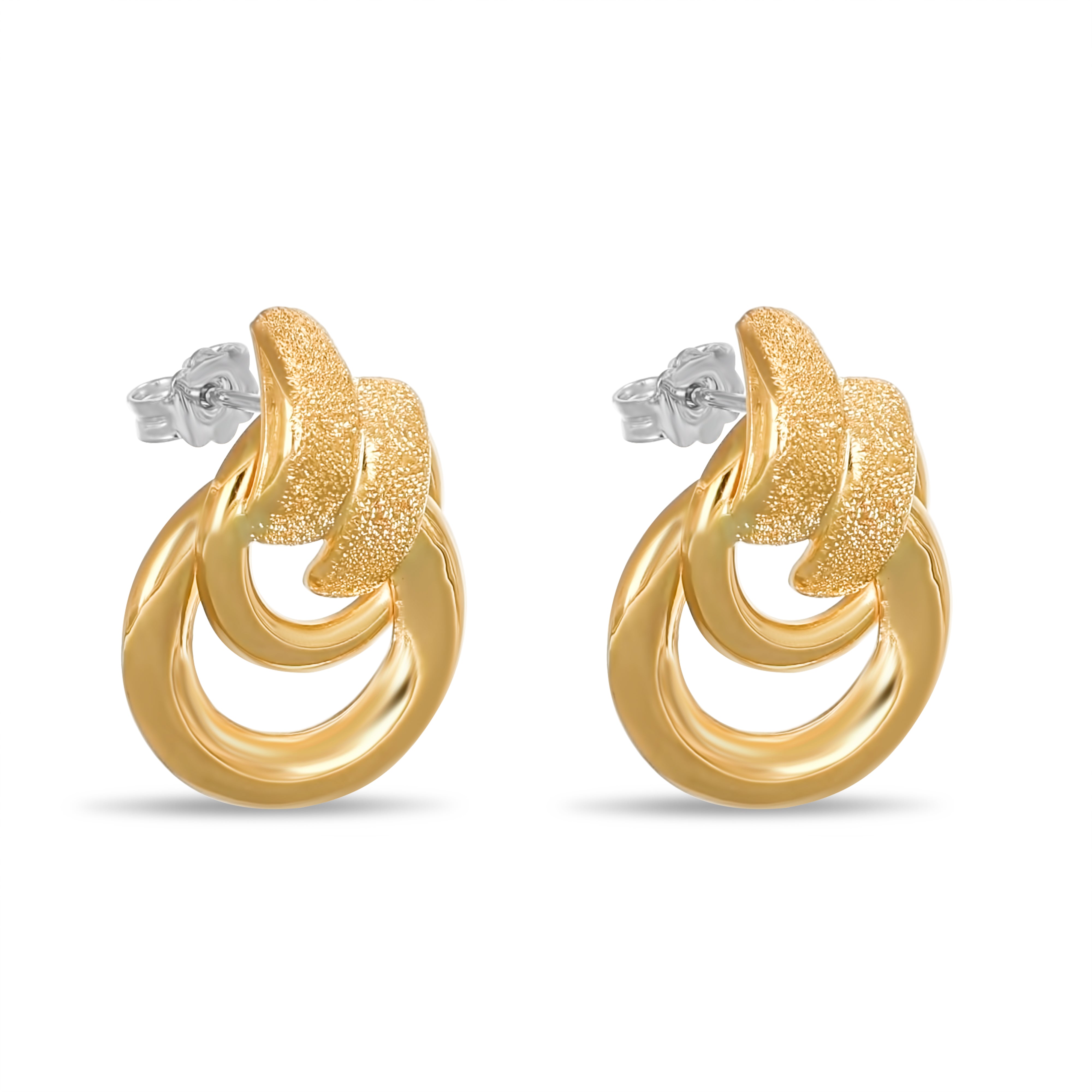 Orecchini - Oro bianco 18 kt, Oro giallo