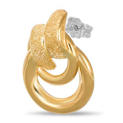 Orecchini - Oro bianco 18 kt, Oro giallo