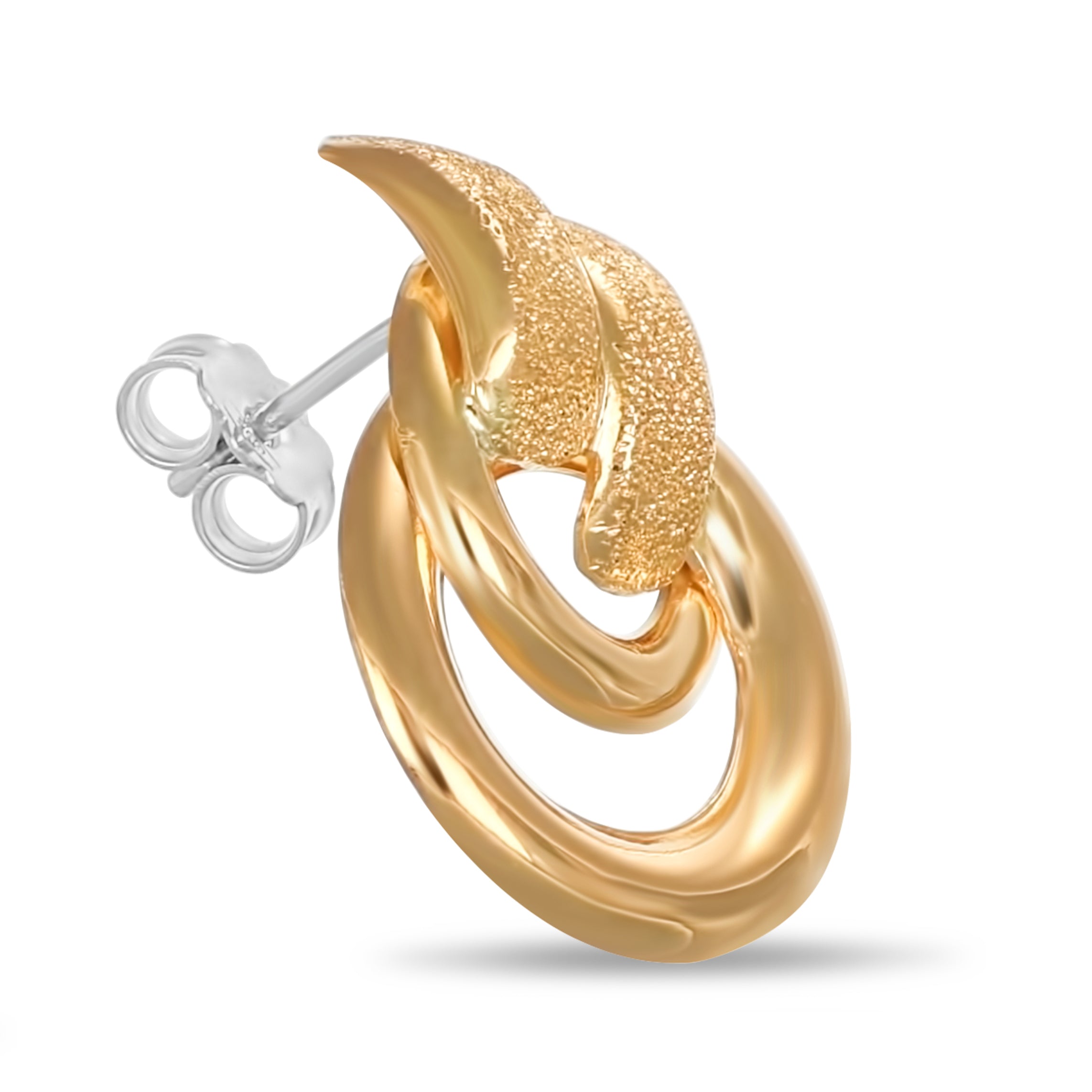 Orecchini - Oro bianco 18 kt, Oro giallo