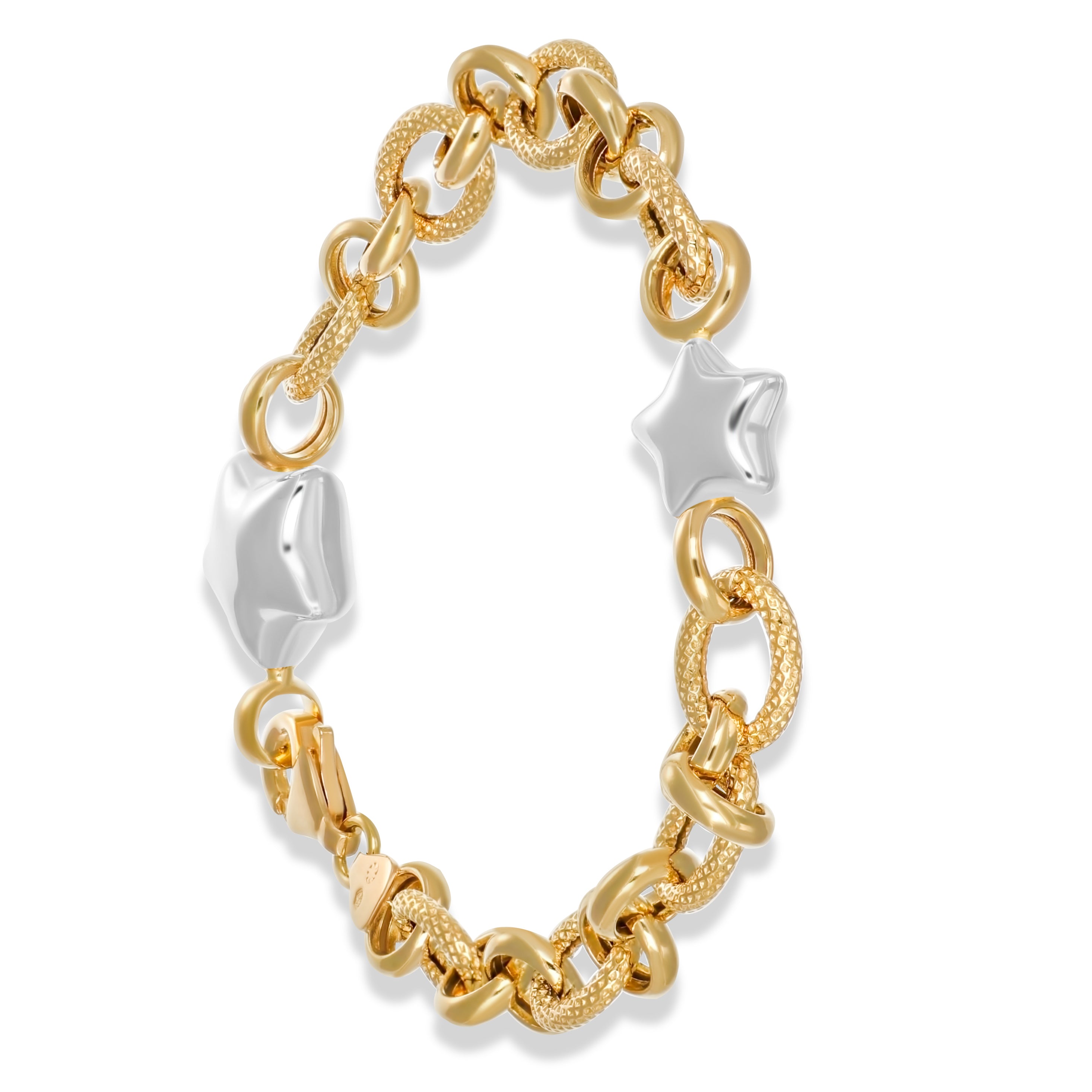 Bracciale in Oro giallo, Oro Bianco 18 carati