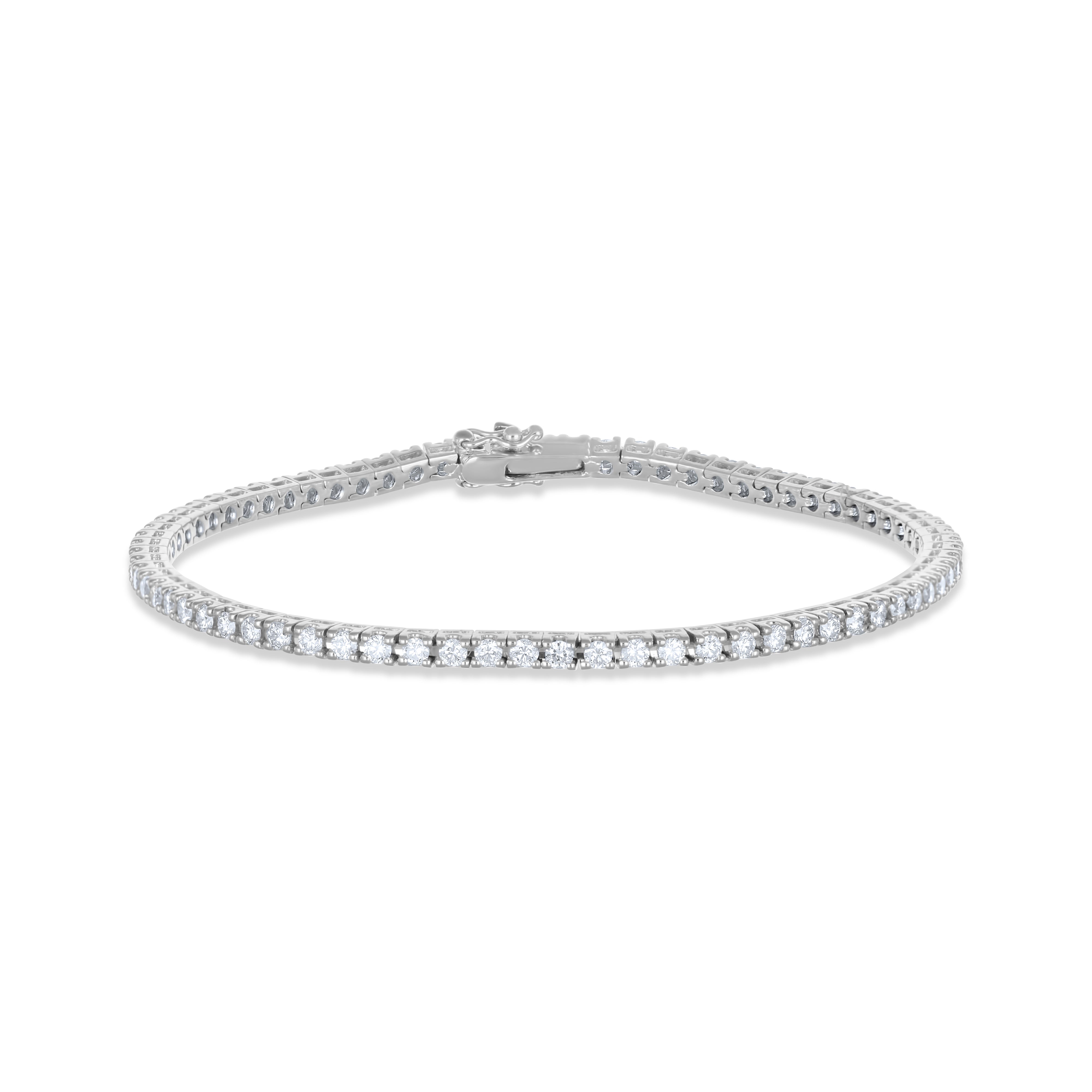 Bracciale - 18 carati Oro bianco - 1.80ct. tw. Diamante (Naturale)