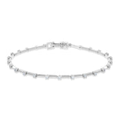 Bracciale Oro bianco, Diamanti 0.72 Ct - 18 carati