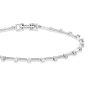 Bracciale Oro bianco, Diamanti 0.72 Ct - 18 carati