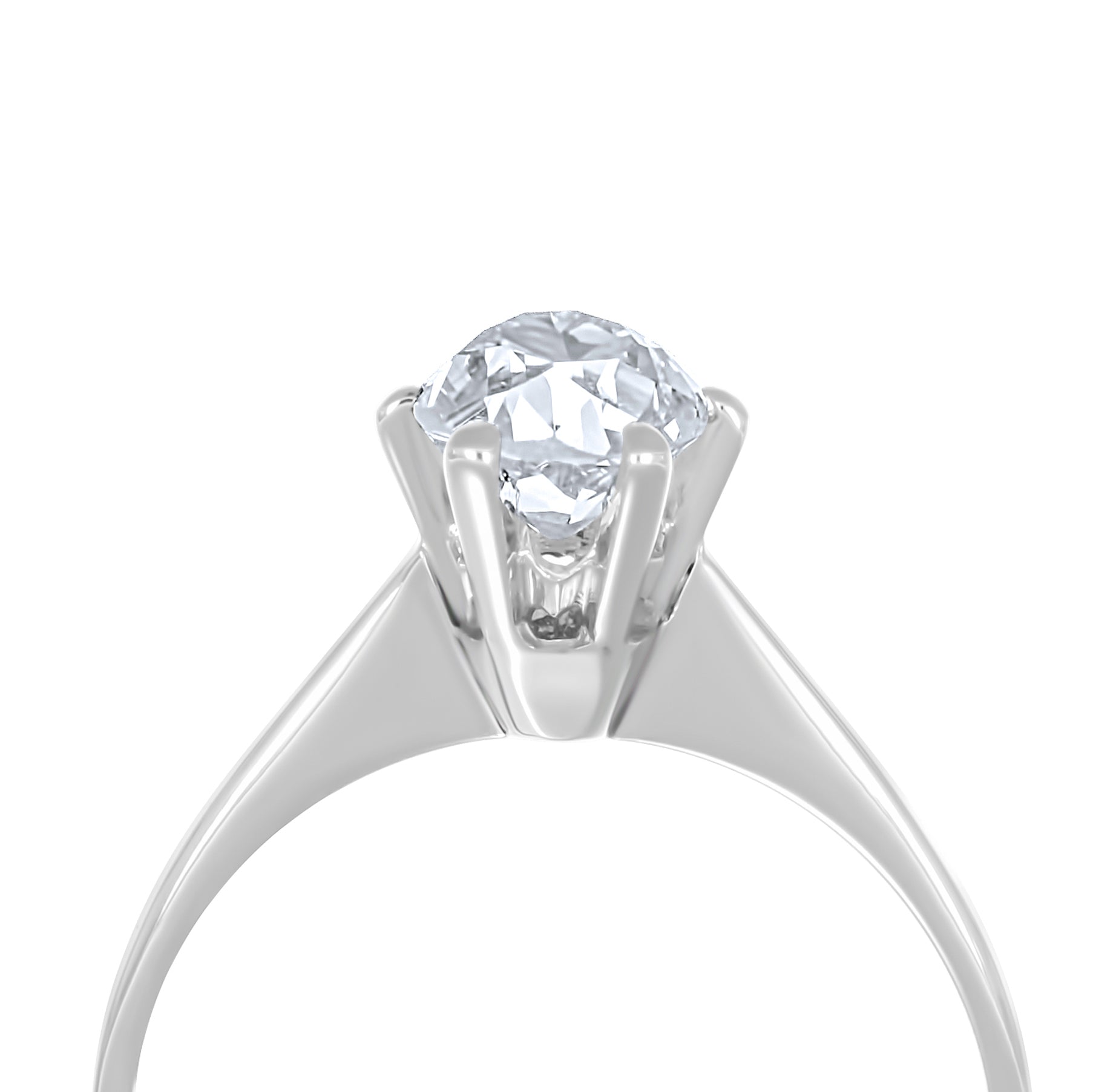 Anello - 18 carati Oro bianco - 0.75ct. tw. Diamante (Naturale)