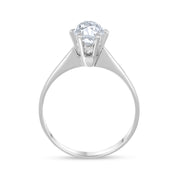 Anello - 18 carati Oro bianco - 0.75ct. tw. Diamante (Naturale)