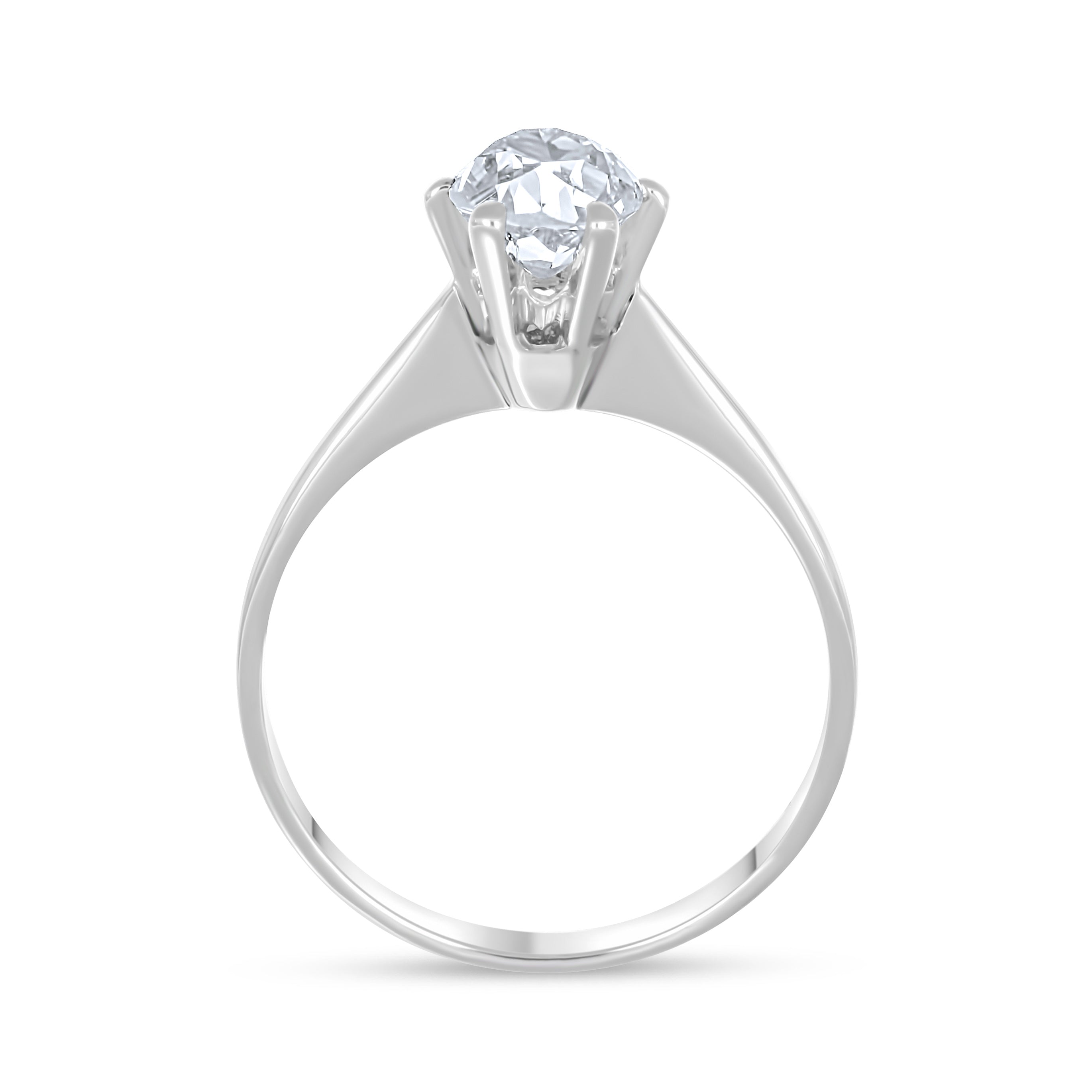 Anello - 18 carati Oro bianco - 0.75ct. tw. Diamante (Naturale)