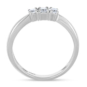 Anello - Oro bianco 18 kt. - 0,21 ct. tw. Diamante (naturale)