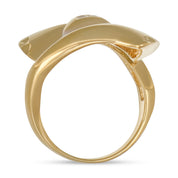 Anello - Oro bianco 18 kt, Oro giallo