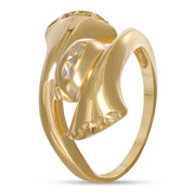 Anello - Oro bianco 18 kt, Oro giallo