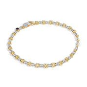 Bracciale - Oro bianco 18 kt., Oro giallo - 0,10 ct. tw. Zaffiro