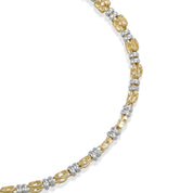 Bracciale - Oro bianco 18 kt., Oro giallo - 0,10 ct. tw. Zaffiro